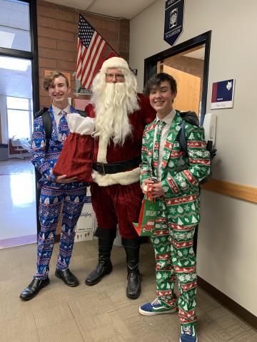 Santa with James Porter and Aiden Day