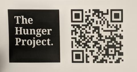 The Hunger project qr code