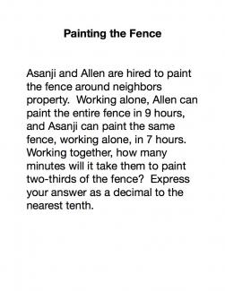 Painting the fence