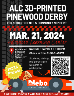 ALC 3d printed pinewood derby flyer