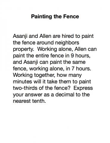 Painting the fence