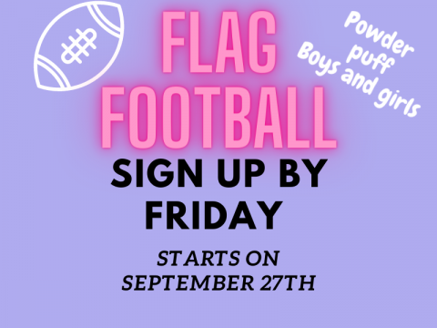 Sign up for flag football
