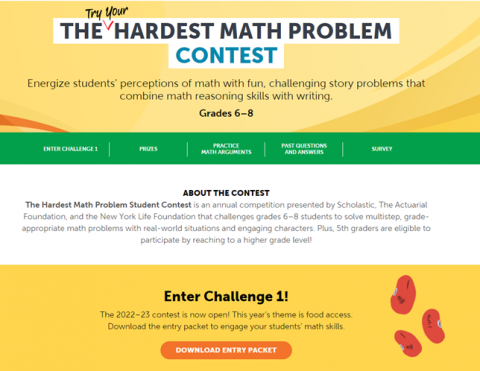 The Hardest Math Problem Contest