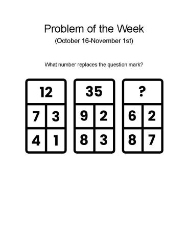 Math Problem of the Week