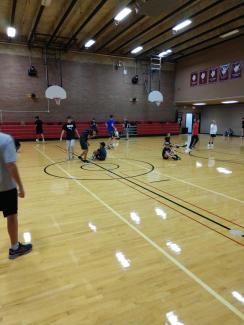 Pictured is Coach Johnson's 4th period PE class playing banana tag