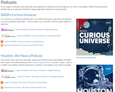 Did you know that NASA has several podcasts? 