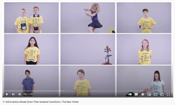 Check out this great video of 11 children sharing why kids make great inventors: