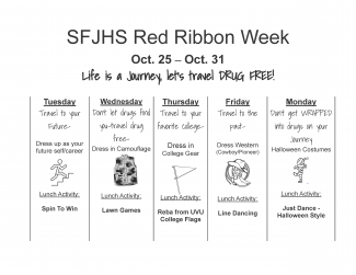 Red ribbon week activity schedule