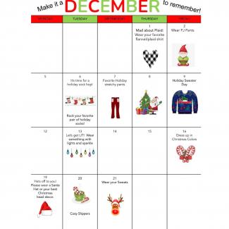 December to remember calendar