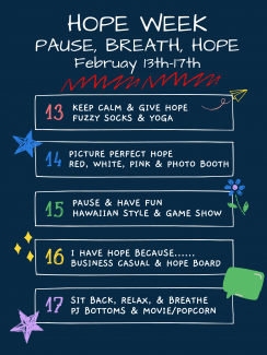 Hope Week Schedule