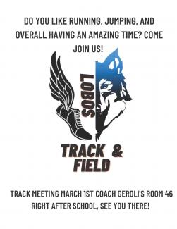 Track meeting flyer
