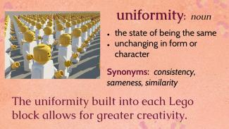 Word of the Week - Uniformity